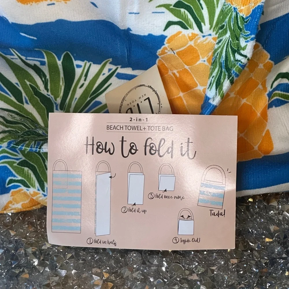 NWT 2 in 1 Beach Towel and Tote.